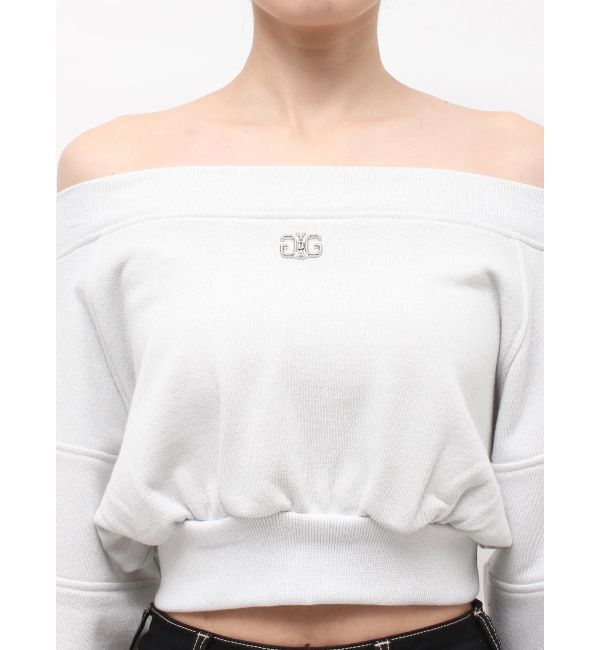 GYDA「Symmetry GYDA short ラメスウェットトップス」|Tシャツ・カットソー|