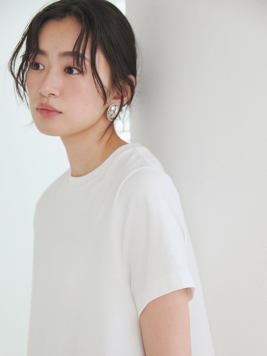 Mila Owen「【WEB限定】レースヘムTシャツ」|Tシャツ・カットソー|