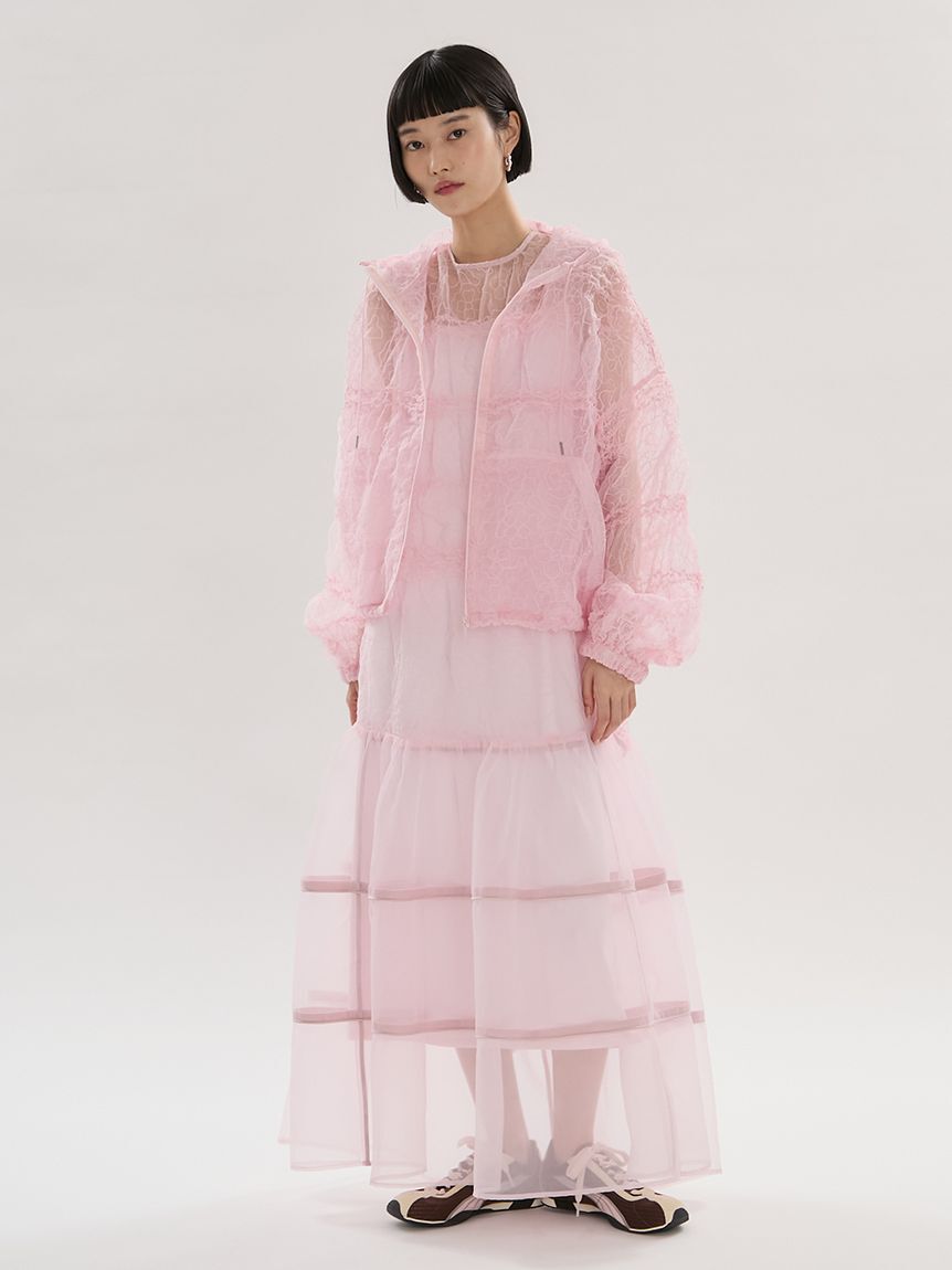 emmi atelier「フラワーエンブロイダリーワンピース【セットアップ対応】/ハンドウォッシャブル」|ワンピース|