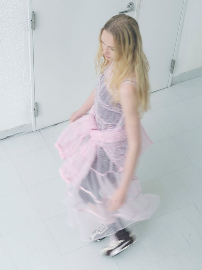 emmi atelier「フラワーエンブロイダリーワンピース【セットアップ対応】/ハンドウォッシャブル」|ワンピース|