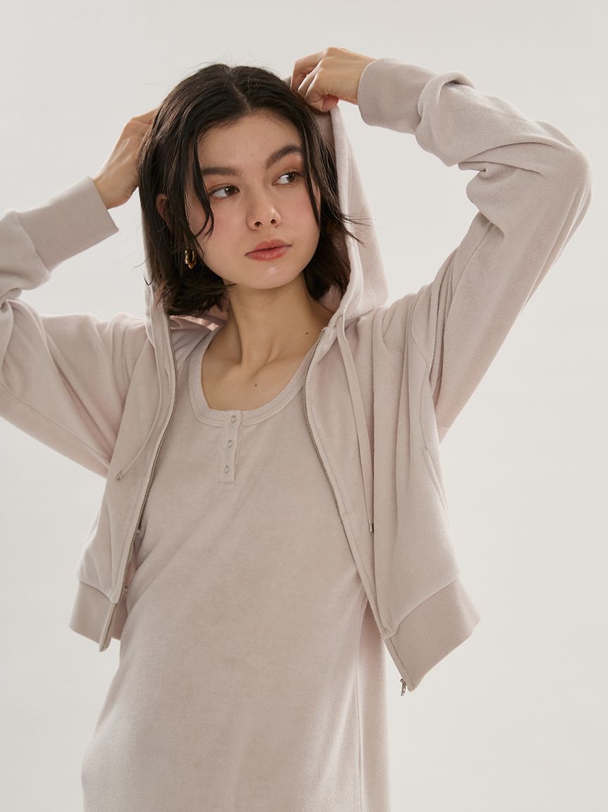 emmi atelier「パイルフーディー&times;ワンピースセット」|ワンピース|