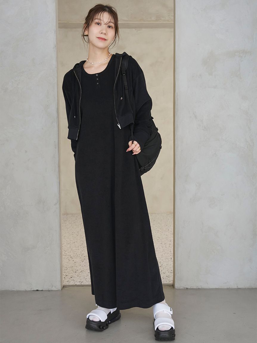 emmi atelier「パイルフーディー&times;ワンピースセット」|ワンピース|