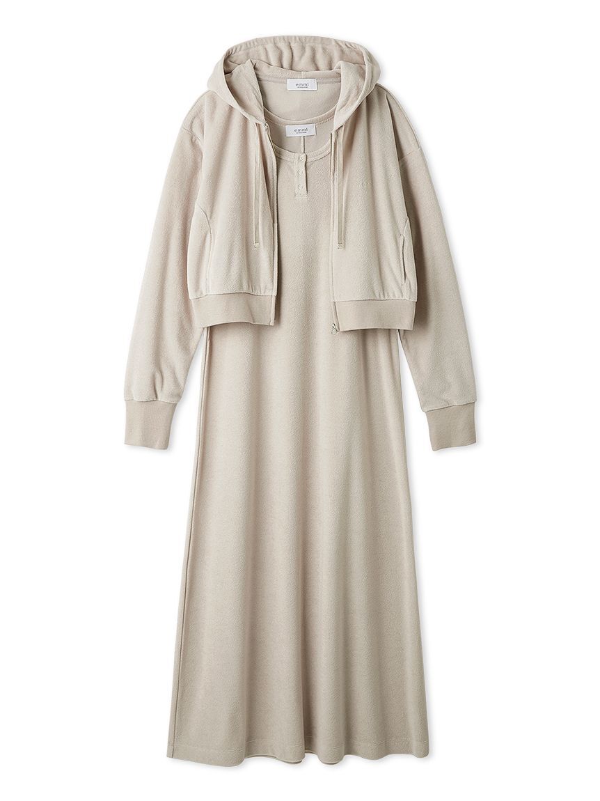 emmi atelier「パイルフーディー&times;ワンピースセット」|ワンピース|