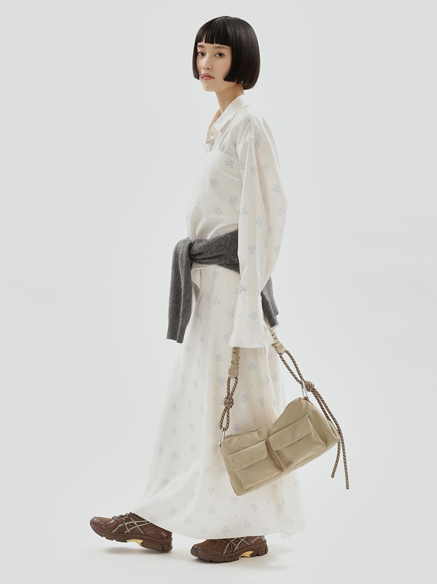 emmi atelier「ウール混ミンク加工ニットカーディガン」|カーディガン|