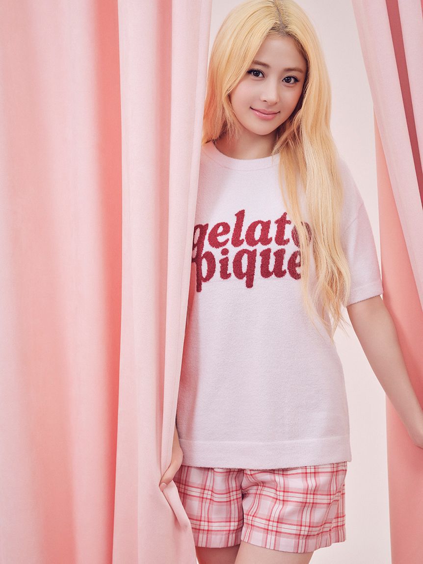 gelato pique「スムーズィーロゴジャガード半袖プルオーバー」|ルームウェア|