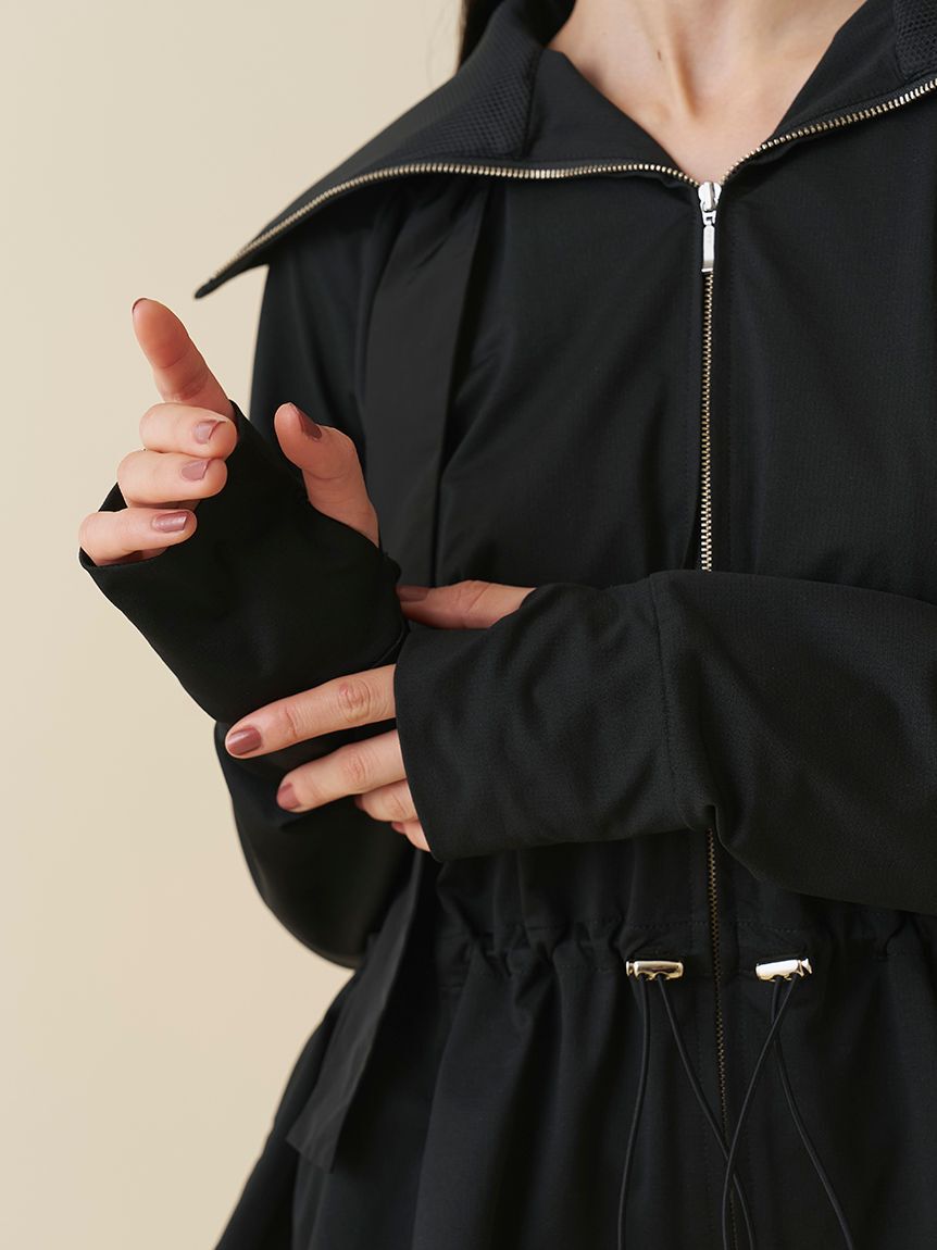 SNIDEL「【WEB限定/LUMISHADE】サンバイザー付きUVカットパーカー」|パーカー|