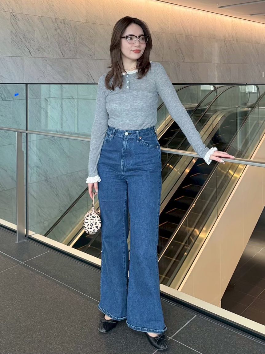 LILY BROWN「バックオープンヘンリーネックカットトップス」|Tシャツ・カットソー|
