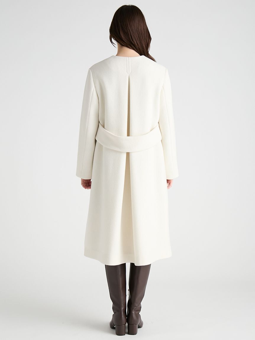 カシミヤ混ノーカラーコート（CELFORD）｜ルミネのファッション通販