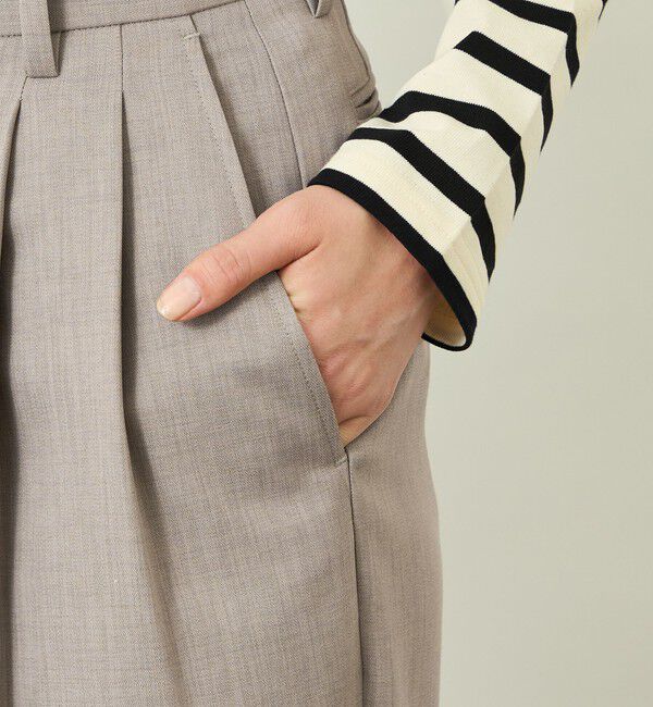 MACKINTOSH PHILOSOPHY「GREY LABEL 2プリーツワイドスラックス」|スラックス|