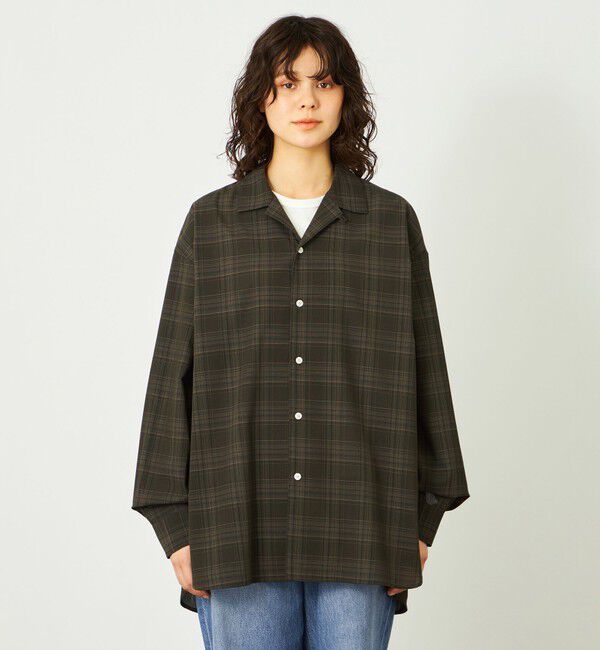 MACKINTOSH PHILOSOPHY「GREY LABEL チェックオープンカラーシャツ」|シャツ・ブラウス|
