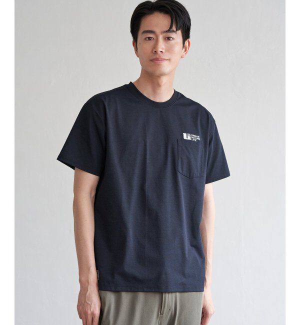 ikka「URBAN NATURE LIFE アーバンネイチャーライフ ドライスピードポケTシャツ」|Tシャツ・カットソー|ネイビーブルー