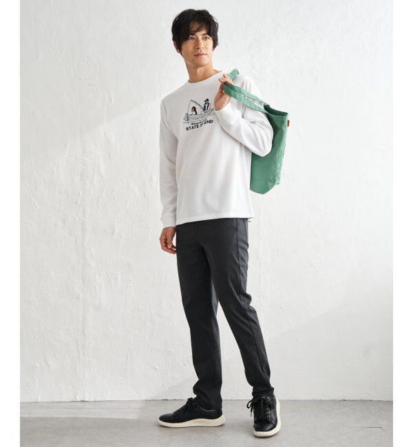 ikka「ポンチ刺繍ロンT」|Tシャツ・カットソー|