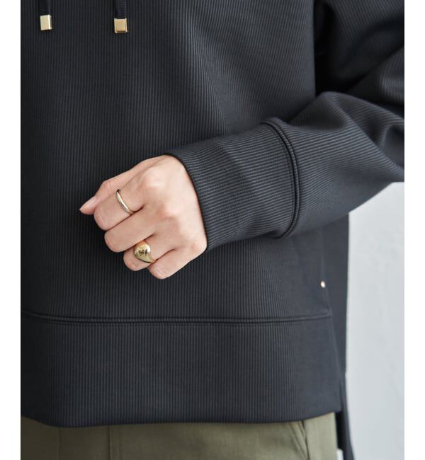 ikka「GOKU楽リブダンボールプルオーバー」|パーカー|