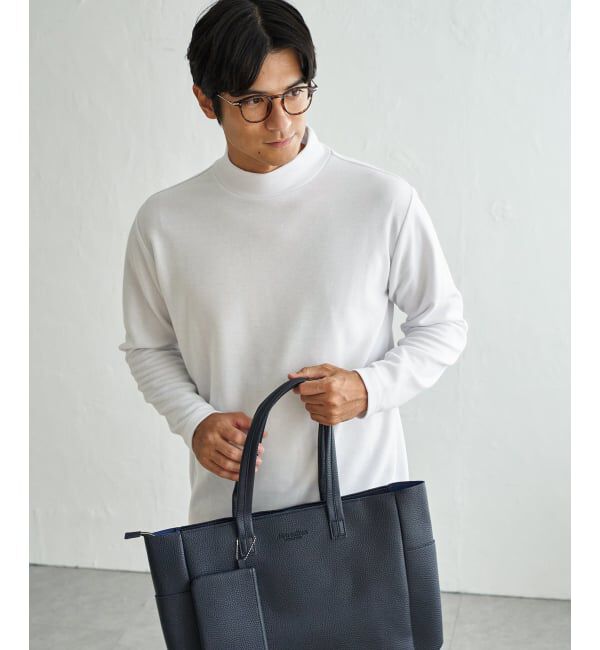 IKKA LOUNGE「ポンチモックネックロンＴ」|Tシャツ・カットソー|