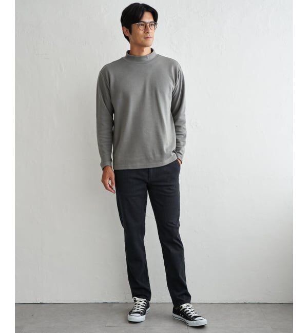 IKKA LOUNGE「ポンチモックネックロンＴ」|Tシャツ・カットソー|