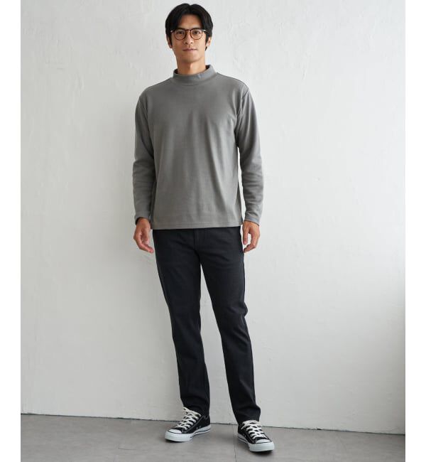 IKKA LOUNGE「ポンチモックネックロンＴ」|Tシャツ・カットソー|
