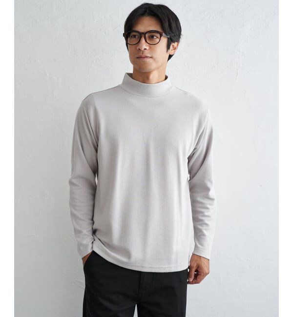 IKKA LOUNGE「ポンチモックネックロンＴ」|Tシャツ・カットソー|
