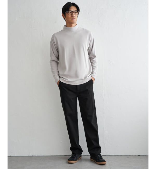 IKKA LOUNGE「ポンチモックネックロンＴ」|Tシャツ・カットソー|