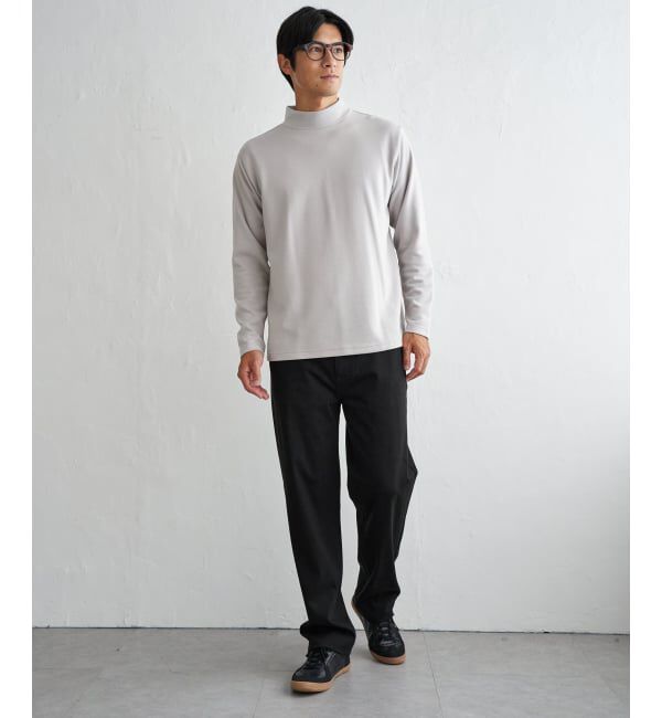 IKKA LOUNGE「ポンチモックネックロンＴ」|Tシャツ・カットソー|