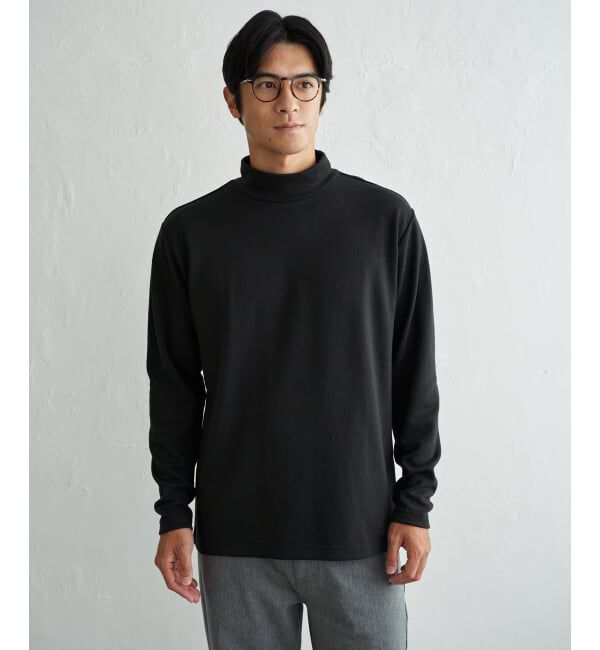 IKKA LOUNGE「ポンチモックネックロンＴ」|Tシャツ・カットソー|