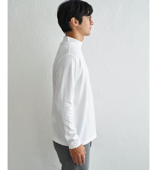 IKKA LOUNGE「ポンチモックネックロンＴ」|Tシャツ・カットソー|