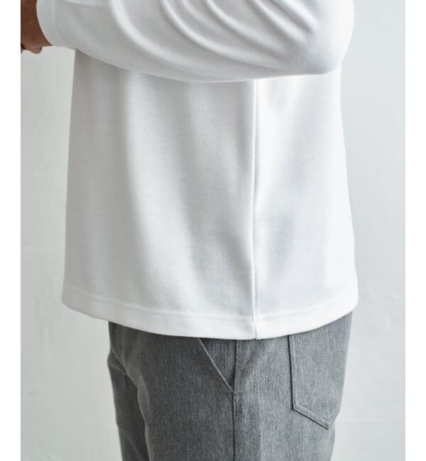 IKKA LOUNGE「ポンチモックネックロンＴ」|Tシャツ・カットソー|