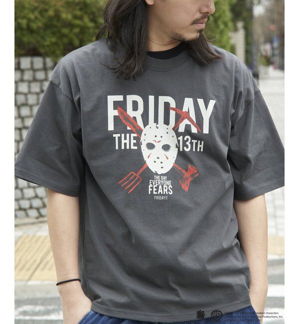 VENCE share style「USED風 ジェイソンプリントTシャツ」|Tシャツ・カットソー|