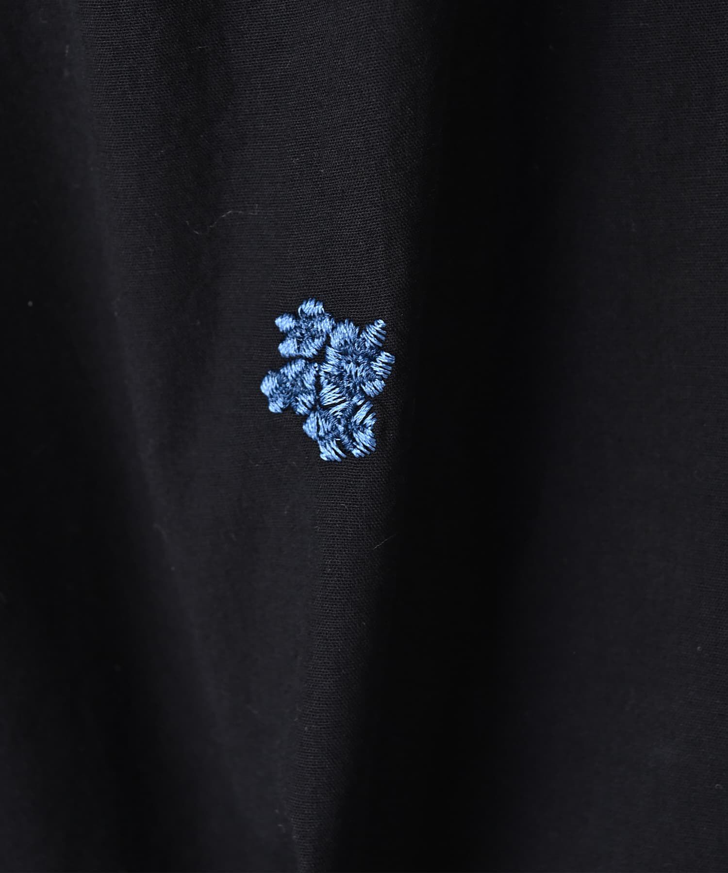 STYLE DELI「【BLK001】配色刺繍オープンカラーシャツ」|シャツ・ブラウス|