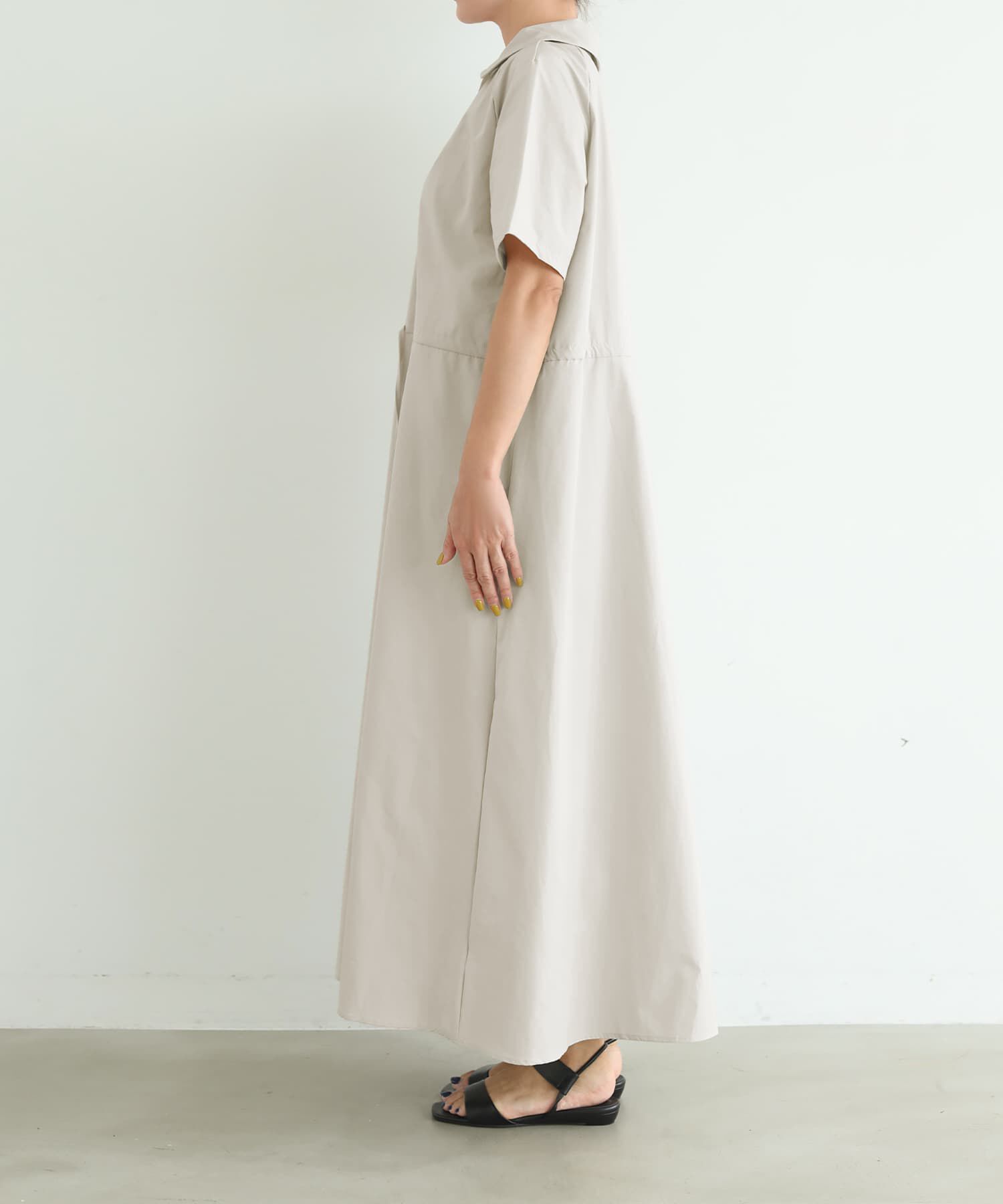STYLE DELI「オープンネックシャツワンピース」|ワンピース|