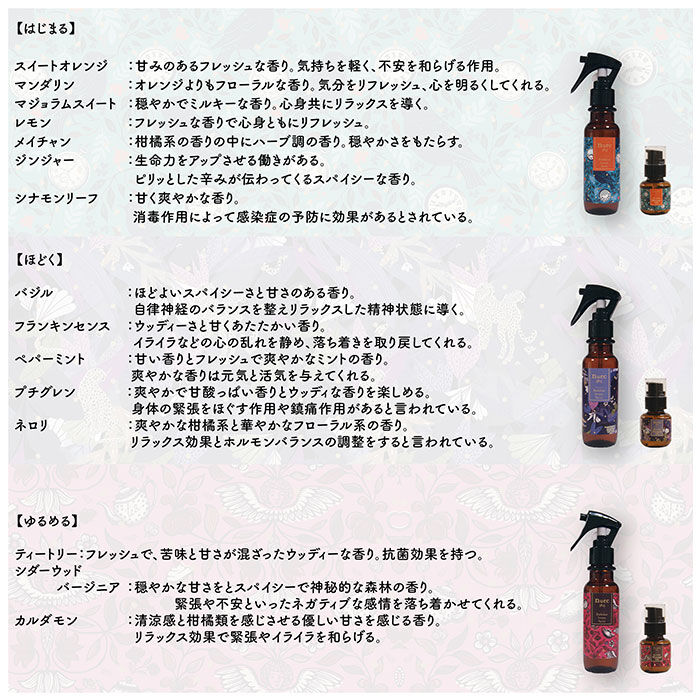 BACKYARD FAMILY「アロマスプレー 天然精油 通販 アロマ スプレー 天然 精油 香り リラックス 温活 バスグッズ」|アロマ・ルームフレグランス|