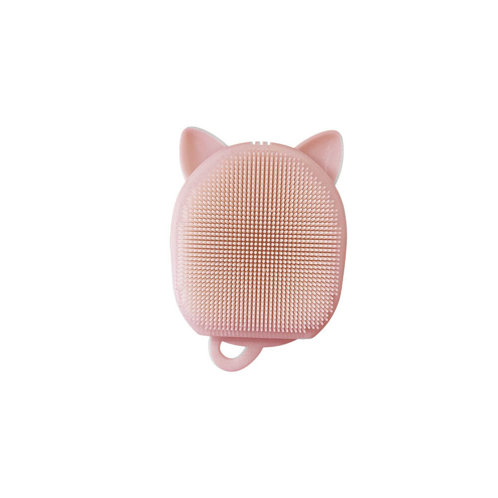 BACKYARD FAMILY「ボディブラシ おしゃれ 通販 クーラ ボディーブラシ キャット ねこ 猫 ネコ 柔らかい」|入浴剤・バスグッズ|ピンク1