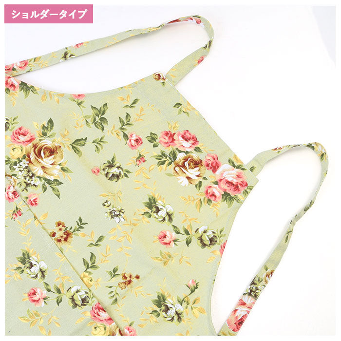 BACKYARD FAMILY「エプロン おしゃれ 大人 通販 前結び 花柄 レディース かわいい ローズ 保育士 可愛い 女性」|その他|