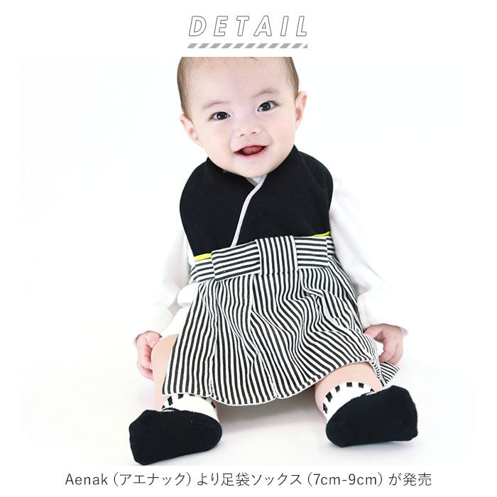 BACKYARD FAMILY「アエナック Aenak ベビー 足袋 風 ソックス 通販 7-9cm 草履風 靴下 女児 女の子」|その他ベビーウェア|