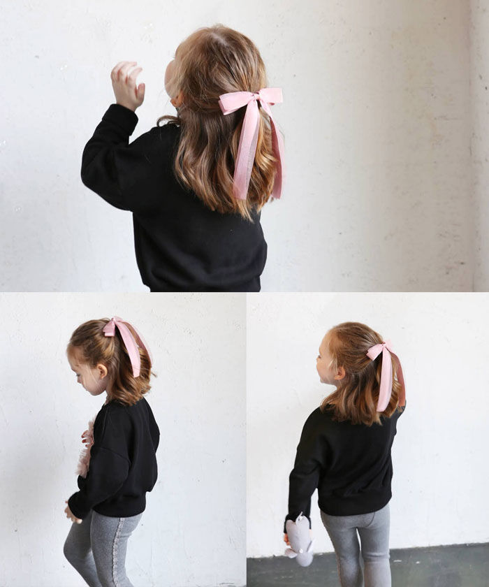 BACKYARD FAMILY「キッズ ヘアゴム リボン 通販 ひらひら 68402302 カノンリボンヘアゴム 大きめ 女の子」|ヘアゴム・シュシュ|