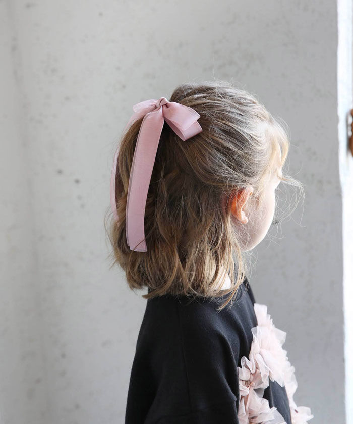 BACKYARD FAMILY「キッズ ヘアゴム リボン 通販 ひらひら 68402302 カノンリボンヘアゴム 大きめ 女の子」|ヘアゴム・シュシュ|