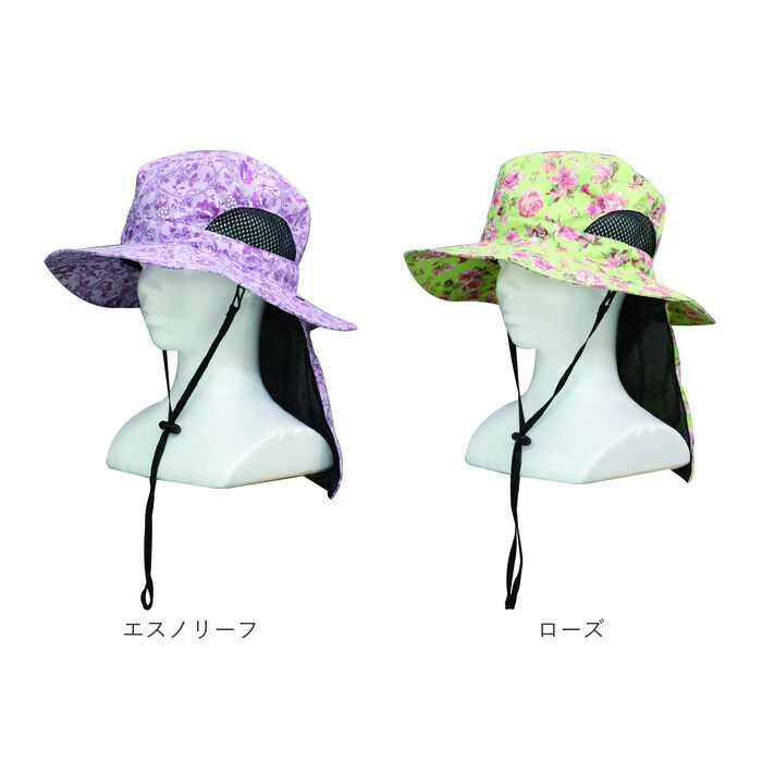 BACKYARD FAMILY「UVカット 帽子 レディース 日よけ 首の後ろ 通販 サファリハット 折りたたみ帽子 つば広帽子」|ハット|