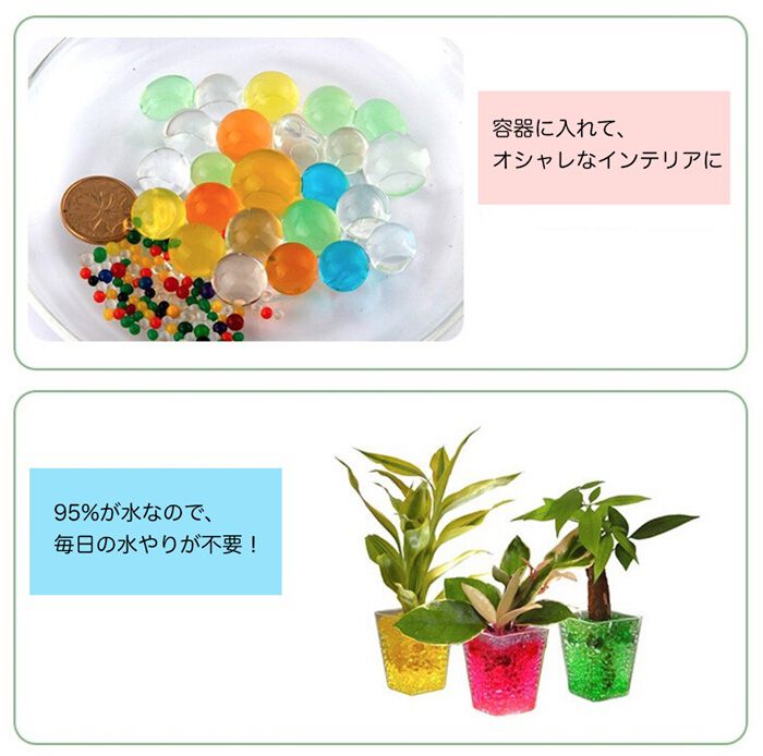BACKYARD FAMILY「水で膨らむ ぷよぷよボール Lサイズ 通販 ジェリーボール 水耕栽培 水でふくらむ 植物栽培用」|その他|