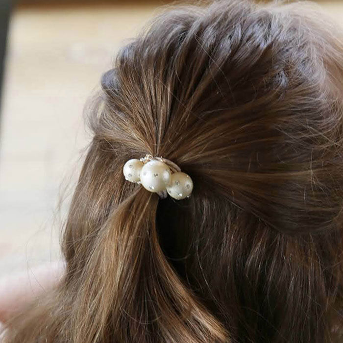 BACKYARD FAMILY「Rora ヘアゴム キッズ 通販 ゴールディ 髪ゴム 髪飾り 髪留め ボール ボンボン ゴールド」|ヘアゴム・シュシュ|