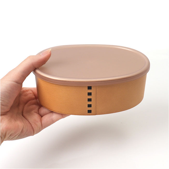 BACKYARD FAMILY「弁当箱 わっぱ風 通販 日本製 お弁当箱 保存容器 450ml ランチボックス 小判型 1段」|食器・キッチングッズ|