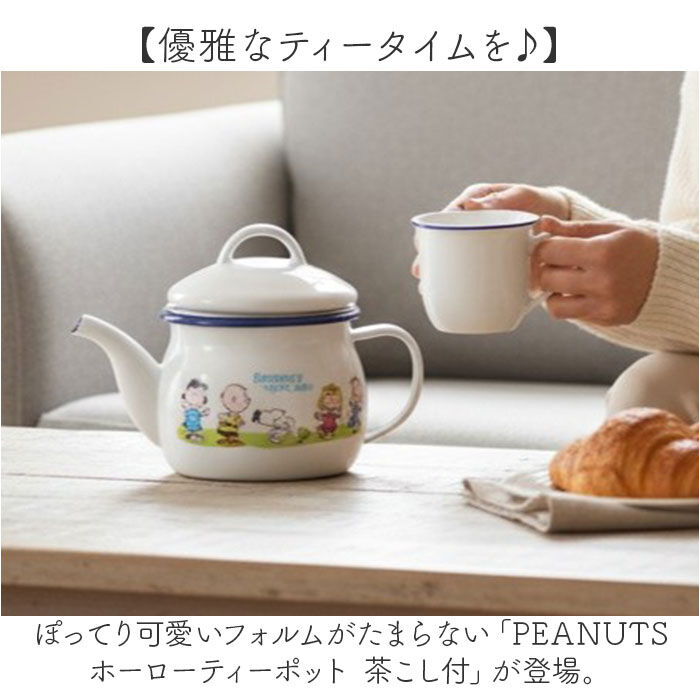 BACKYARD FAMILY「ティーポット 日本製 通販 豊琺瑯 SNJ-2406 ホーローティーポット 茶こし付 ティポット」|食器・キッチングッズ|