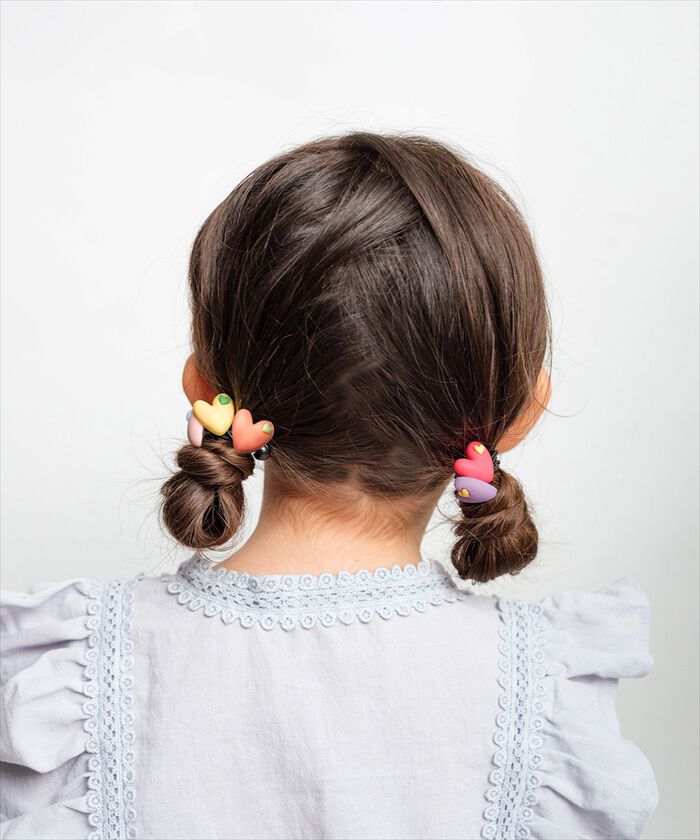 BACKYARD FAMILY「Rora ヘアゴム 5個セット ハート 通販 ローラ rora 髪飾り 髪ゴム 髪留め ヘアタイ」|ヘアゴム・シュシュ|