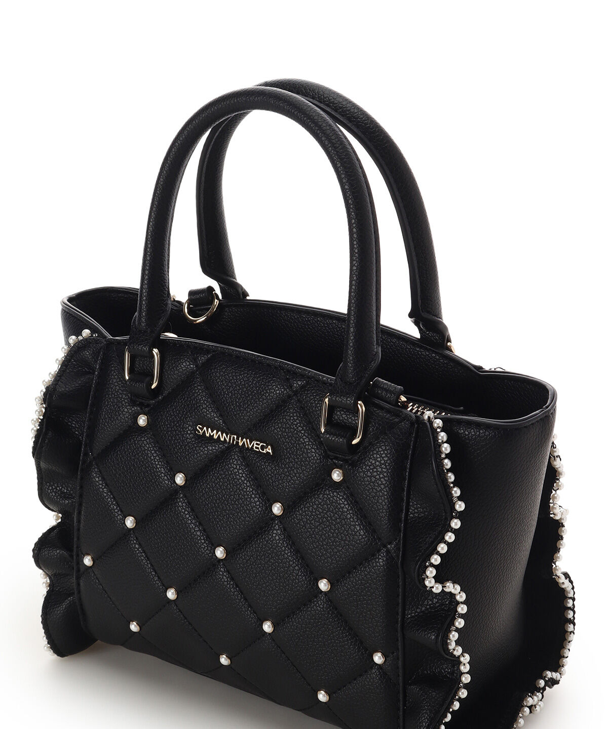 Samantha Vega「キルティングパールフラッター（ミニ）」|ショルダー・メッセンジャー|