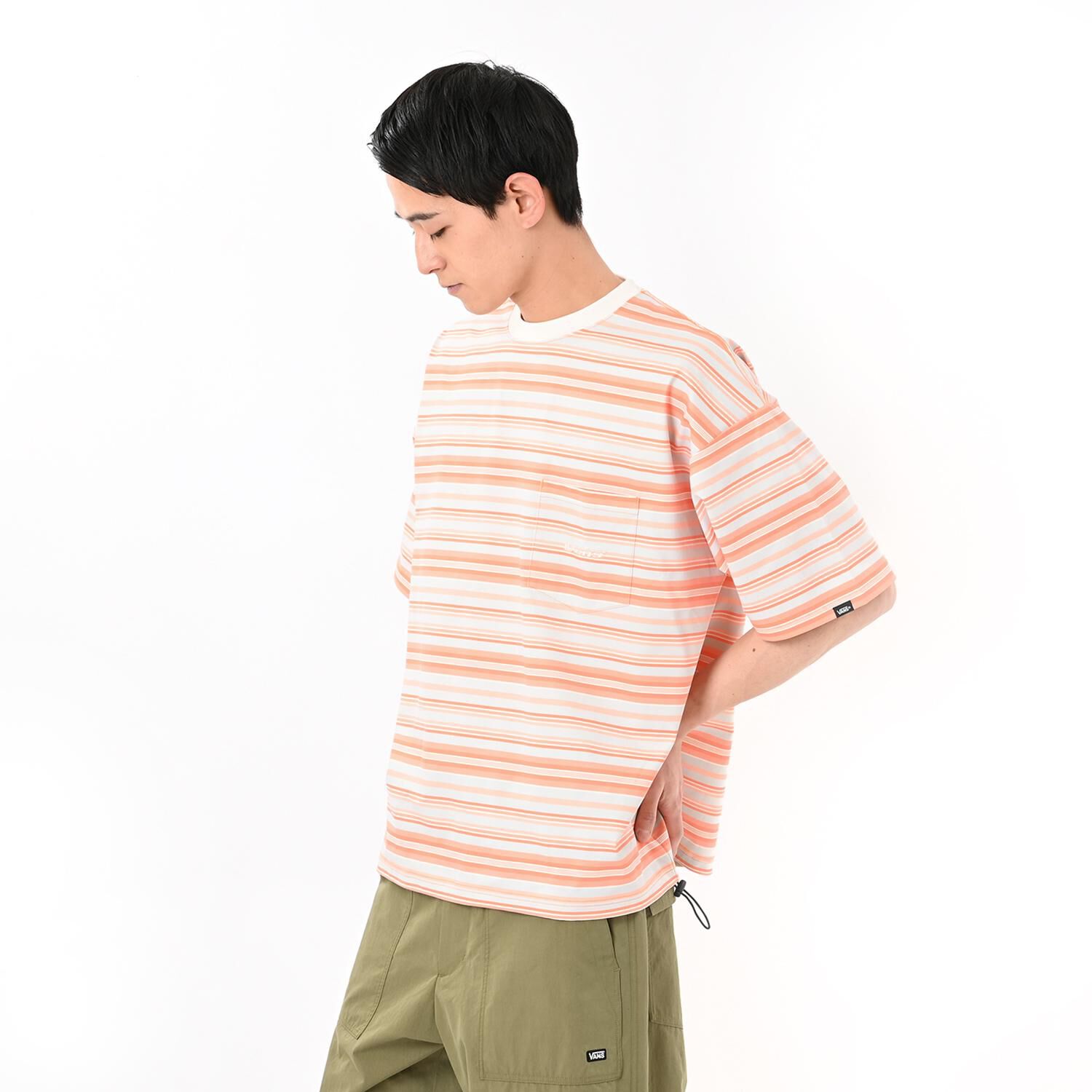 VANS「【VANSｱﾊﾟﾚﾙ(WJ)】M Multi Border PKT TEE」|Tシャツ・カットソー|