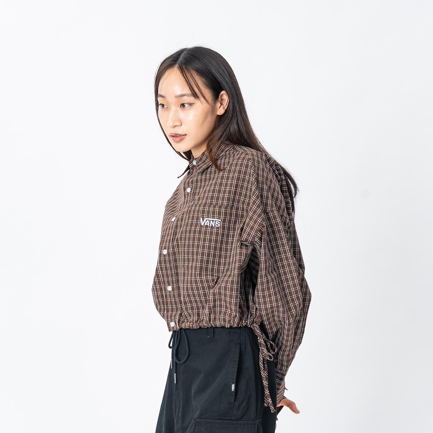 VANS「【VANSｱﾊﾟﾚﾙ(WJ)】W DRAWSTRING CHECK SHIRT」|Tシャツ・カットソー|