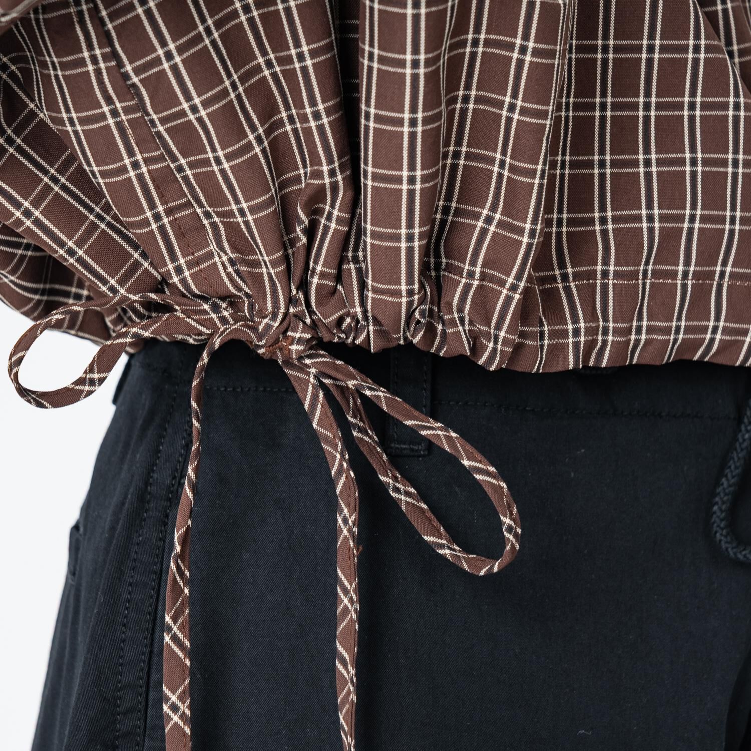 VANS「【VANSｱﾊﾟﾚﾙ(WJ)】W DRAWSTRING CHECK SHIRT」|Tシャツ・カットソー|
