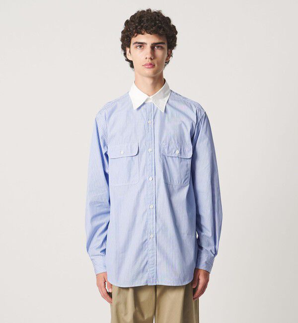 UNITED ARROWS「＜District＞ダブルポケット レギュラーカラー シャツ」|シャツ・ブラウス|