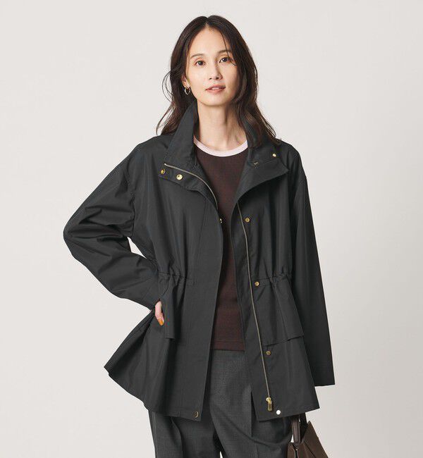 UNITED ARROWS「タフタ ペプラム フリル ブルゾン ‐はっ水‐」|ブルゾン・スタジャン|
