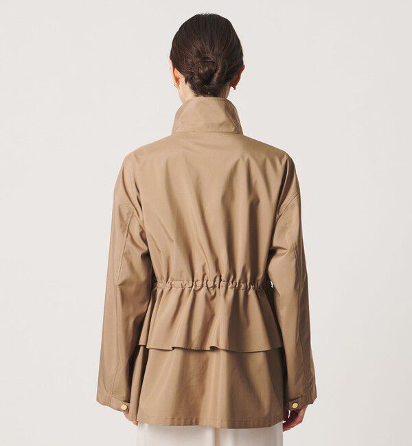 UNITED ARROWS「タフタ ペプラム フリル ブルゾン ‐はっ水‐」|ブルゾン・スタジャン|
