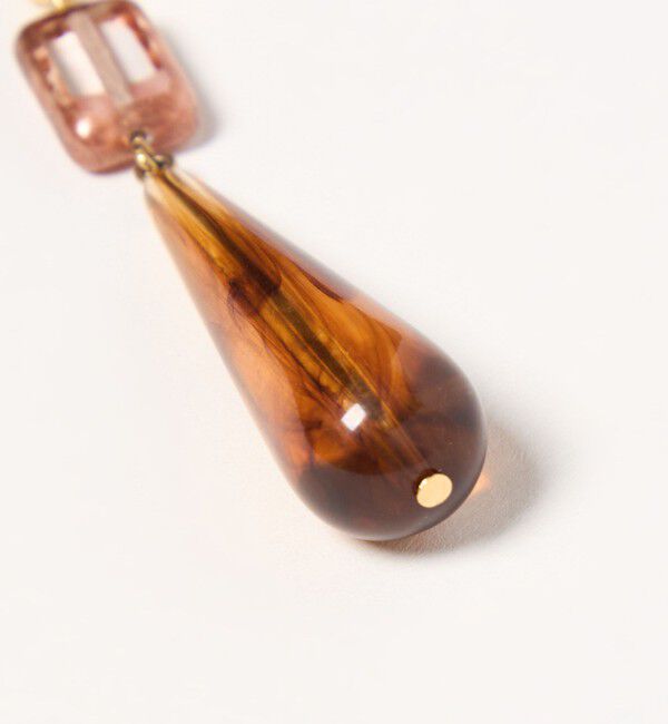 EMMEL REFINES「＜EMMEL REFINES＞EM ドロップ ガラス ピアス」|その他|