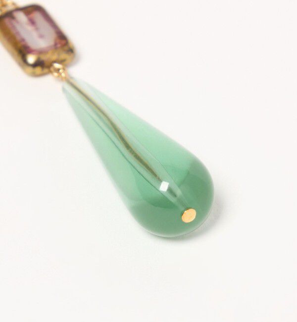 EMMEL REFINES「＜EMMEL REFINES＞EM ドロップ ガラス ピアス」|その他|